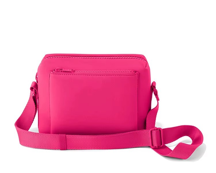 Rose red crossbody bag