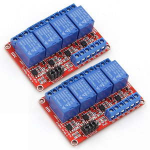 4-Kanal-5-V-Relaismodul 1Pack 5-V-Relaisplatine mit Optokoppler unterstützung Hoch-/Niedrig pegel auslöser für Relais - Product Image 3