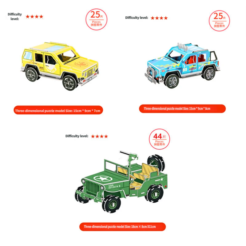 Three Jeeps