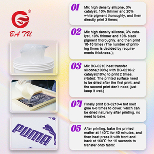 织物热转印硅胶丝网印刷油墨和t恤胶印橡胶浆料 - Product Image 3