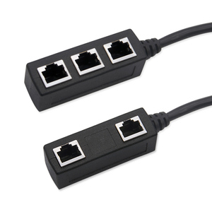 3 in 1 RJ45-Splitter LAN-Ethernet-Netzwerk RJ45-Anschluss Extender-Adapter kabel für Netzwerk erweiterung 1 Stecker auf Buchse - Product Image 2