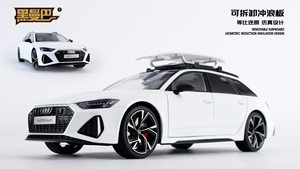 Toptan diecast 1:18 ao-di RS6 metal araba modeli ses ve ışık geri çekme kapı açık dekorasyon koleksiyonu alaşım model araba - Product Image 5