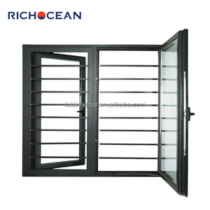 Окно RICHOCEAN, противоударное, оконное алюминиевое стекло, двойное остекление, звукоизолированное, с сеткой для насекомых - Product Image 1