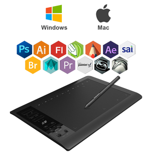 Hot Sale 10 Monde G10 10x6 Zoll Batterie frei 12 programmier bare Drucktasten Zeichnung Digital Tableta Grafica für Designer - Product Image 2