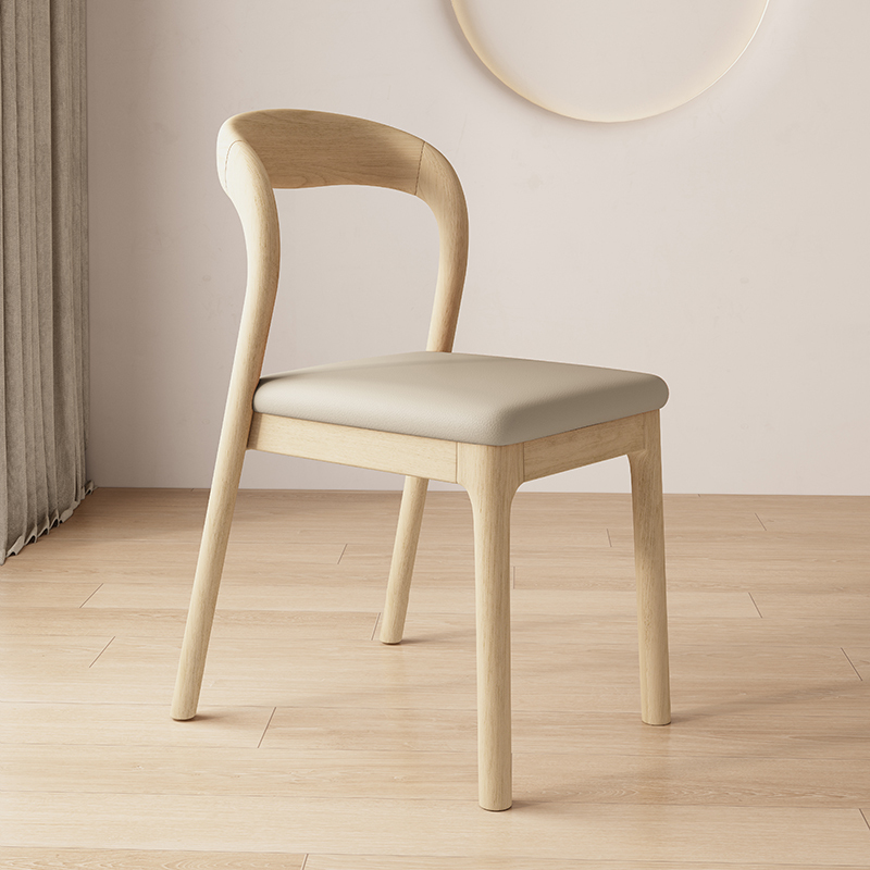 Original wood + light khaki leather