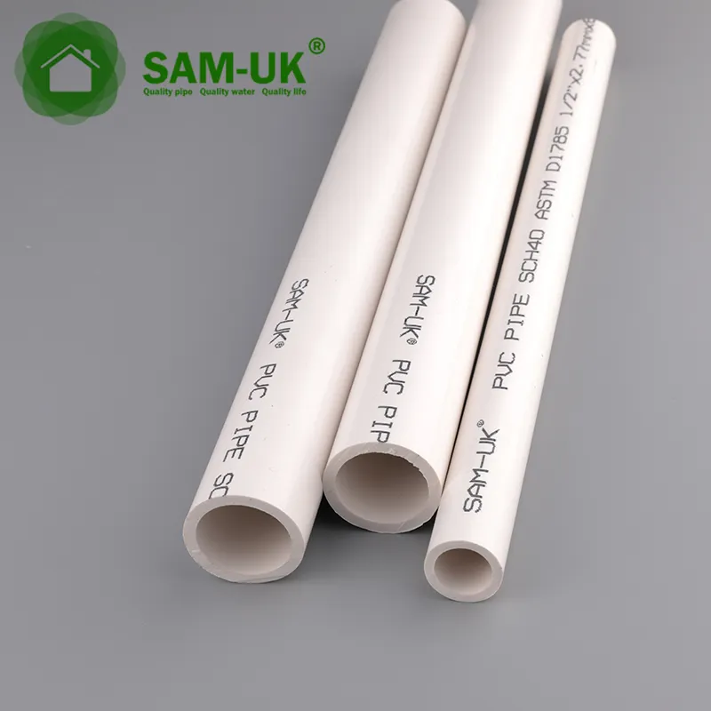 Sam-uk originale della fabbrica di esportazione di alta qualità di protezione ambientale di plastica 4 pollici prezzo programma 40 tubi in pvc 2