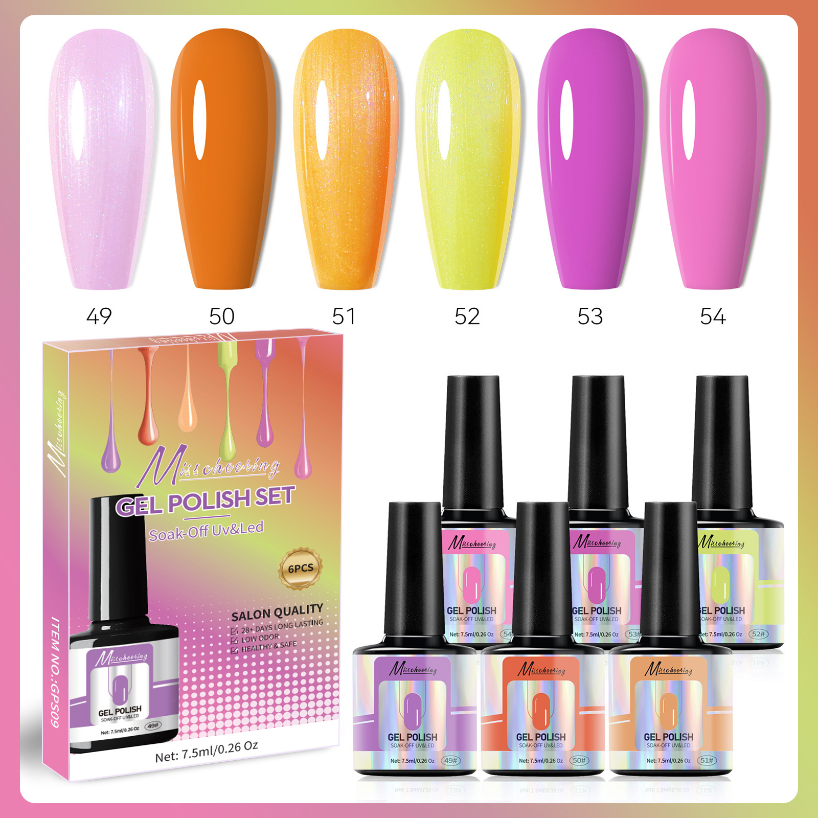 6 unids/set-9