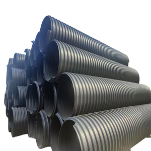 Cheap <strong>HDPE</strong> Pipe PN 0.6/0.8/1.0/1.25/1.6 <strong>HDPE</strong> Reinforced Polyethylene Corrugated Pipe, Used for Pond Irrigation Water Supply Pipe