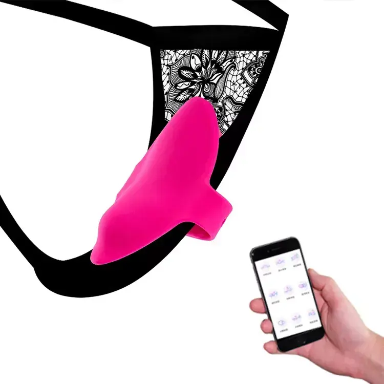 Preiswert Wireless Vibrator App-Steuerung Höschenvibrator mit Fernbedienung kabellos Klitoris-Stimulator Sex-Spielzeug für Damen