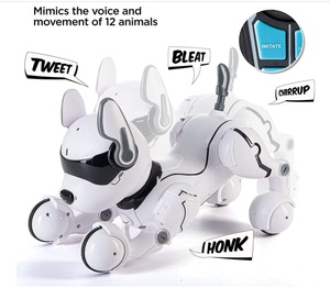 Interaktiver Smart Robo Hund für Kinder im Alter von 5-7 Jahren Programmier bare Fernbedienung Voice Touch verfügt über realistische Aktionen Tricks - Product Image 6