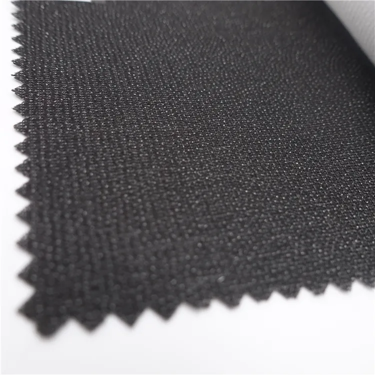 Wholesale polyester Warp Knitted Elastic Polyester Woven Interlining Fabric Fusible Interlining