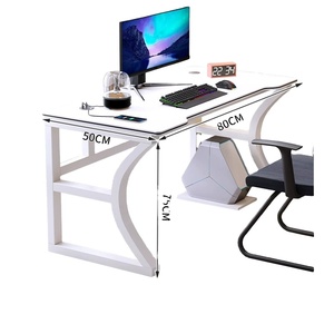 Mesa de escritorio para ordenador, mesa de juegos para dormitorio, mesa de estudio con marco de acero - Product Image 1