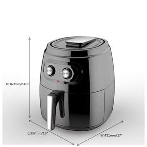 1800W Electric Manual Air Fryer 7.5L Deep Frying Machine Square Modern Style <strong>Timer</strong> <strong>Temperature</strong> <strong>Control</strong> for Household Use - Product Image 6