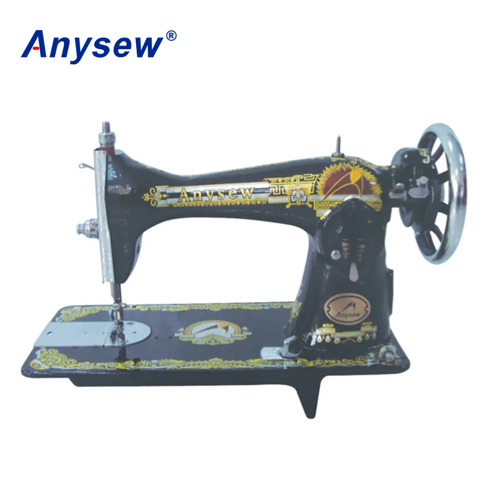 Máquina de coser JA2-2 para el hogar, con cinturón, tipo antiguo, punto de bloqueo
