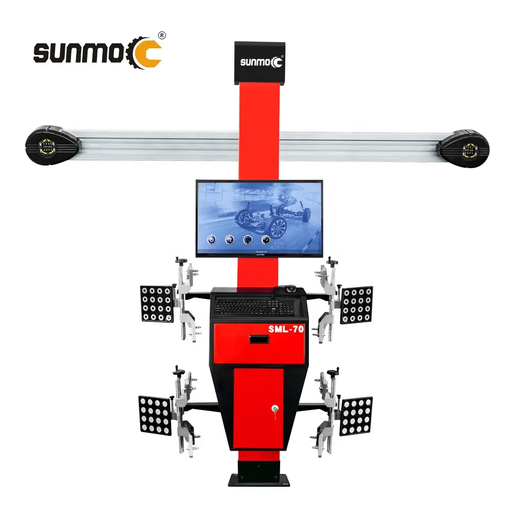 Sunmo Full Set Fabrik günstigen Preis beweglichen Reifen Allrad Position ierung Aligner Ausrüstung 3D 4 Rad Ausrichtung maschine
