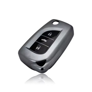 Toyota Allion A15 Fob Voxy Corolla 2023 Yaris 2024 Velozクラウンホルダーシェルキーチェーンアクセサリー用新モデルTPUカーキーカバー - Product Image 1