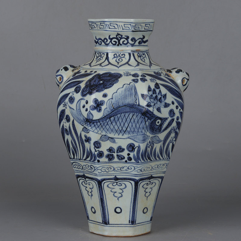 Blue and White
