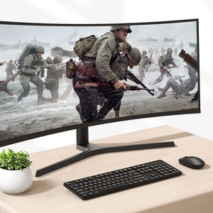 Pantalla curva Pantalla ancha grande Monitor de computadora Monitor de juegos Fábrica 49 pulgadas 5K 75Hz LED Negro para escritorio de negocios IPS 1 Ms - Product Image 1