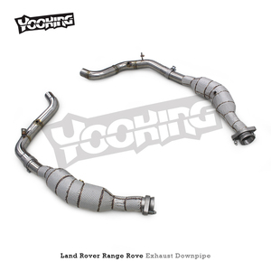 SS304 Catted Downpipe for Land Rover Range Rover 2009-2017 Best Exhaust <strong>Header</strong> Pipe Anti Corrosion Easy <strong>Installation</strong> With Sensor - Product Image 3