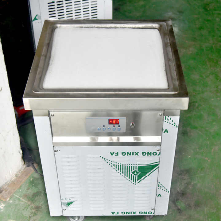 Kolice Mesin Penggoreng Instan, Mesin Penggoreng Es Krim, Mesin Penggoreng Instan, ETL NSF, Kotak Tunggal, 55X55Cm