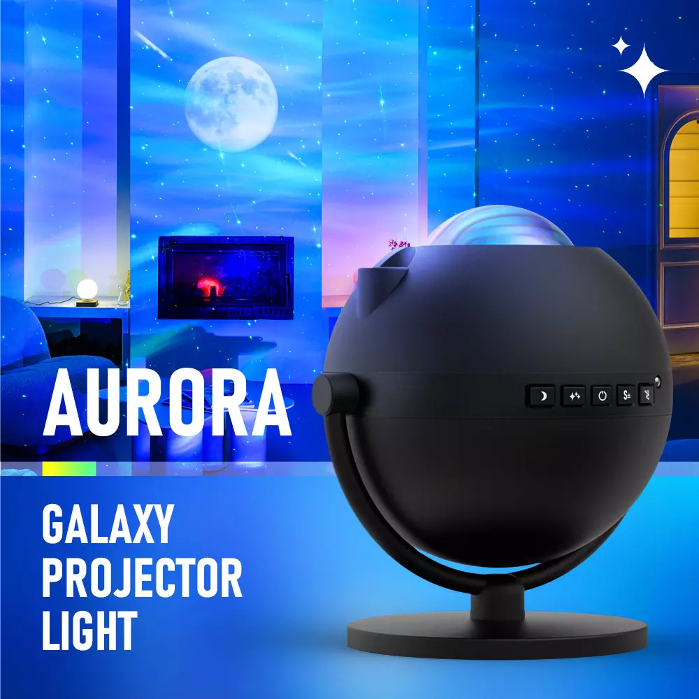 RSH Tuya Wifi Ble LED Desktop Moon Star Projector Lamp Bedroom Baby Kids Night Light Music Player Starry Sky Projector Light