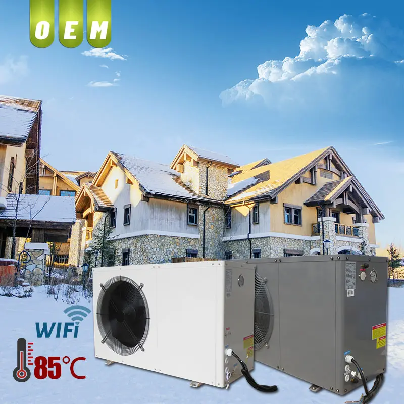 Pompa di calore aria-acqua ad alta temperatura 85 ° c EVI di vendite calde con funzione wifi intelligente