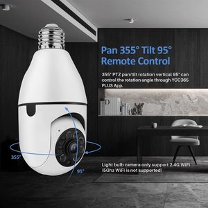 1080P3MPナイトビジョン5gワイヤレスPTZ電球カム自動追跡360度Wifi隠しCctvセキュリティカメラ電球 - Product Image 6