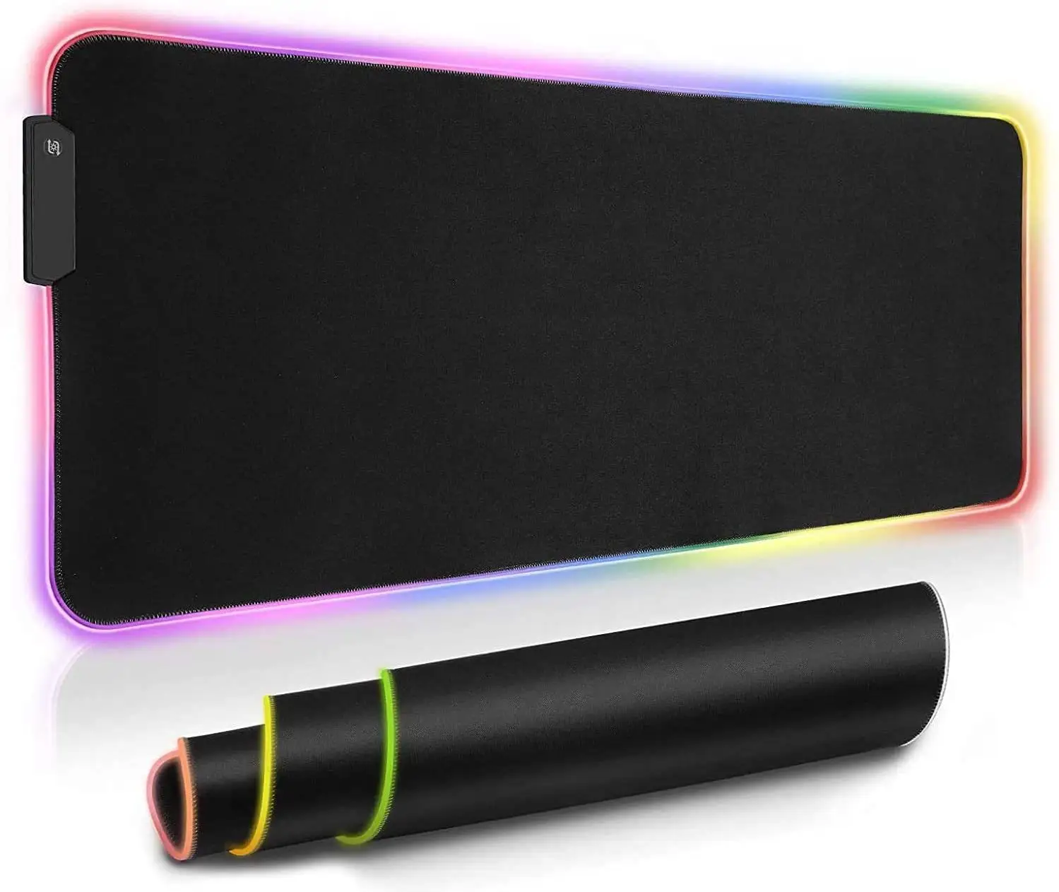 Amazon venda quente de alta qualidade de borracha folha material rgb computador gaming mouse pad