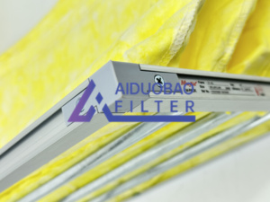 מסנן gx טפח <span class=keywords><strong>6</strong></span> שקיות 24x24x24x36 mv 15 סינון אוויר פרימיום סיטונאי אבק כיס מסנן מדיה תיק מסנן אוויר שקית מסנן אוויר