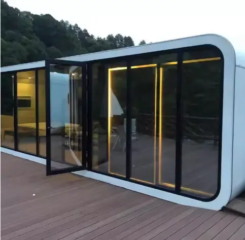 Casa modular moderna do recipiente do sono da casa móvel da cápsula da cabine de Apple inteligente