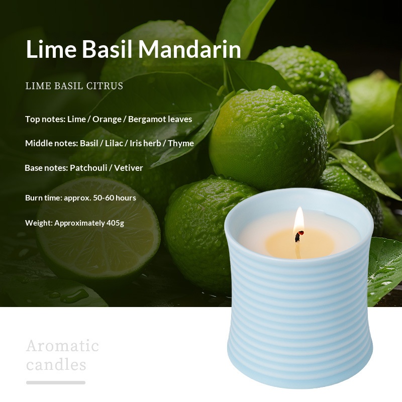 Citron vert, basilic, agrumes