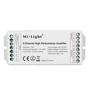 Controlador de luz LED RGB CCT, Control de luz, 5 CANALES, amplificador de alto rendimiento, CE RoHS - Product Image 1