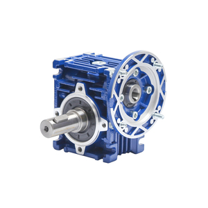 Alumínio Azul Prata NMRV30 Worm Gear <span class=keywords><strong>Reducer</strong></span> 24V Worm Drive Speed Motor Garantia de 1 ano para Indústrias de Máquinas
