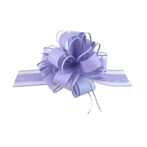 Lazos de cuerda para regalo, cinta lisa para envolver, 8 lazos, hilo de nieve, Pompón, con línea de colores - Product Image 1