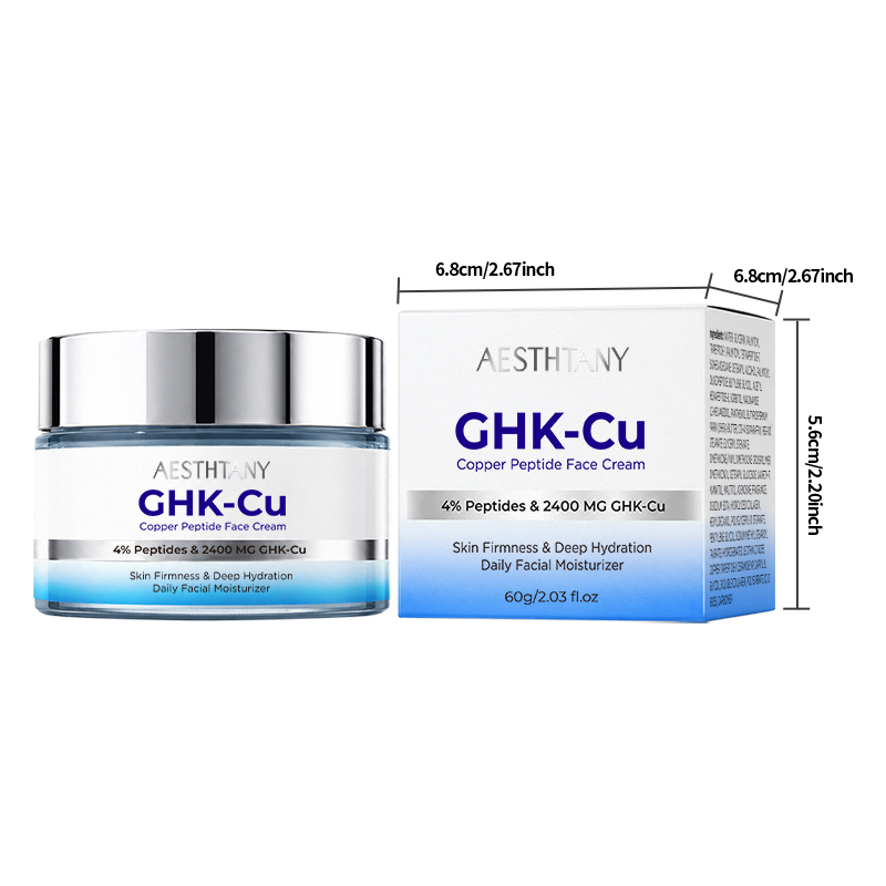 Crème pour le visage aux peptides de cuivre