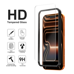 Dzcolors nhà máy Bán buôn giá Tempered Glass bảo vệ màn hình 3 gói với khung cài đặt cho Iphone 17 Series - Product Image 2
