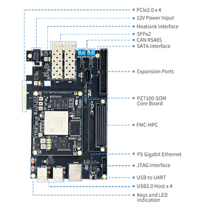 Scheda di sviluppo fpga pcie Puzhi PZ7100-FH dma board Kit di valutazione Xilinx Zynq-7000 SoC XC7Z100 fpga scheda di sviluppo - Product Image 2