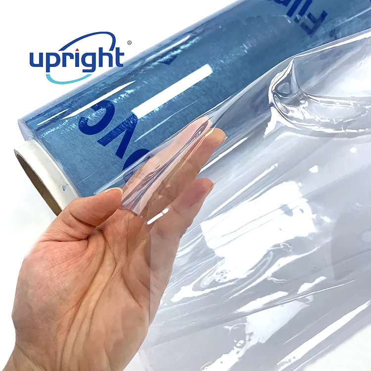 Hoja de plástico flexible vertical impermeable transparente rollo de hoja de PVC suave para tapa de libro