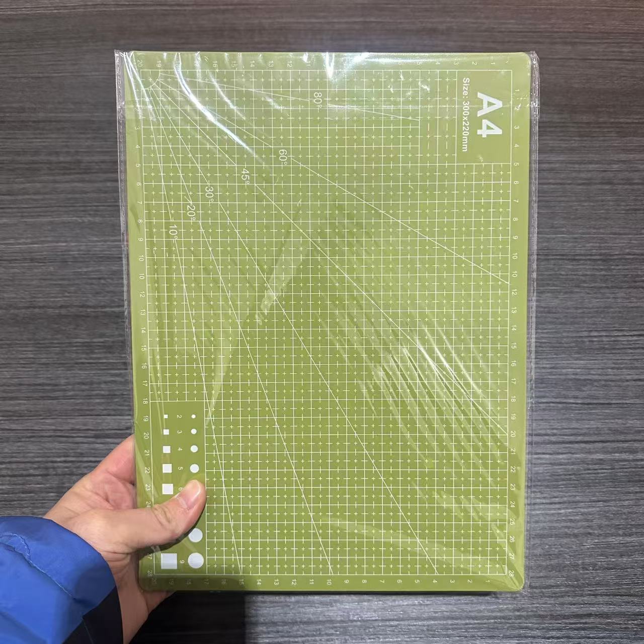 Planche à découper en matériau de protection de l'environnement-a4 vert matcha