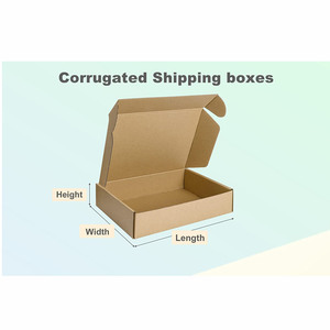 Biểu Tượng Tùy Chỉnh In Tái Chế Có Thể Gập Lại Sóng Cứng Nhắc Hộp Cho Kinh Doanh & Mua Sắm Bao Bì Sóng Vận Chuyển Hộp - Product Image 2