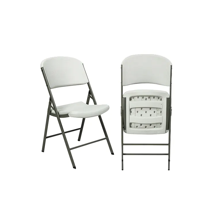 Chaises pliantes en plastique de haute qualité pour fêtes chaises pliantes blanches de jardin bon marché pour événements