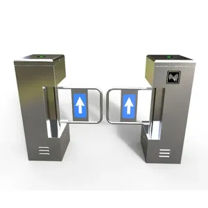 Efficient Automatic Flap Barrier Gate Access Control System QR Code Reader Swipe Card Swing Barrier Door <strong>Entry</strong> Pass Turnstiles - Product Image 2