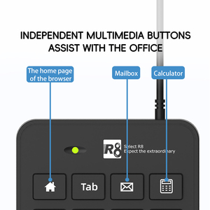 Kabel gebundene Tastatur USB Slim Numeric Keypad für Office - Product Image 4