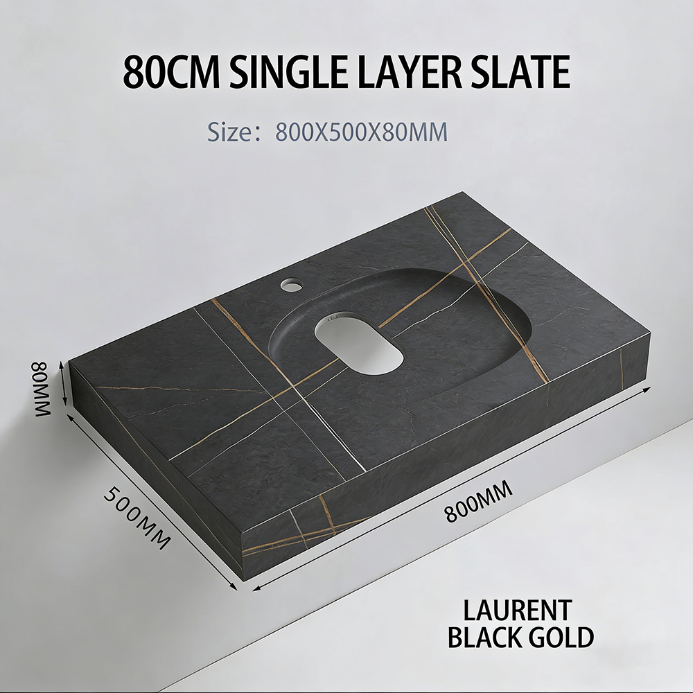 Negro-80cm Una sola capa