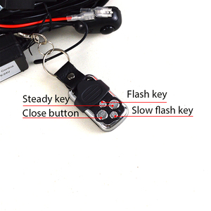 Evrensel uzaktan kumanda flaş Strobe kablo demeti anahtarı LED ışık tel röle kiti 40A 12V oto araba 4WD UAZ SUV - Product Image 6