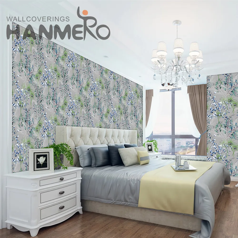 HANMERO PVC Home Wall Geometric Deep Embossed Modern Professional 0.53M house with wallpaper