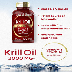 OLLI OEM Krill minyak suplemen kesehatan Hyaluronic Acid minyak ikan Omega 3 Krill minyak Softgel kapsul disesuaikan makanan kesehatan - Product Image 2