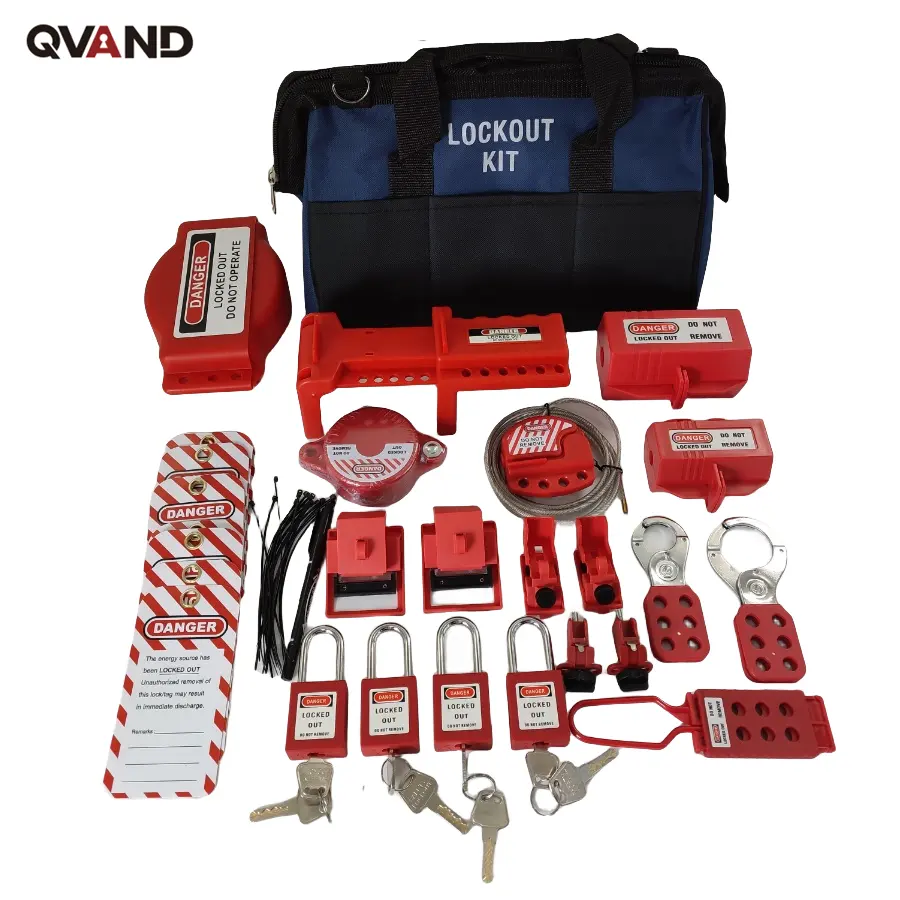 Qvand an toàn công nghiệp điện Nhựa Khóa out tag out Kits