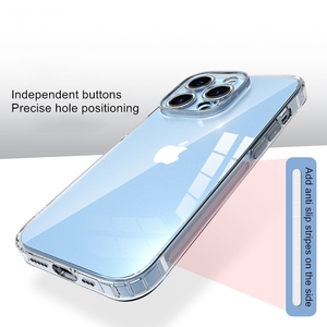 IPhone 15 için kılıf, Crystal Clear yumuşak TPU darbeye dört iç köşe hava yastığı koruma telefon iPhone için kılıf 13 14 15 Pro Max - Product Image 3