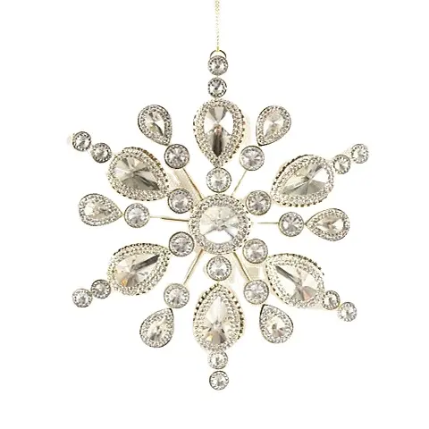 wire /gem snowflake ornament